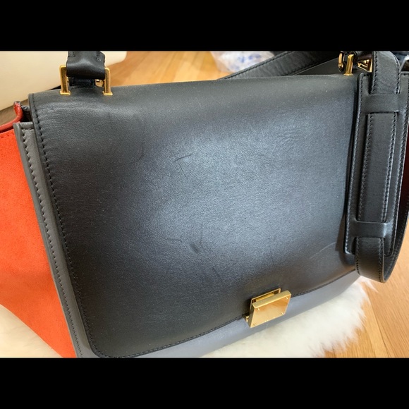 Celine Medium Trapeze Tricolor - Picture 2 of 7